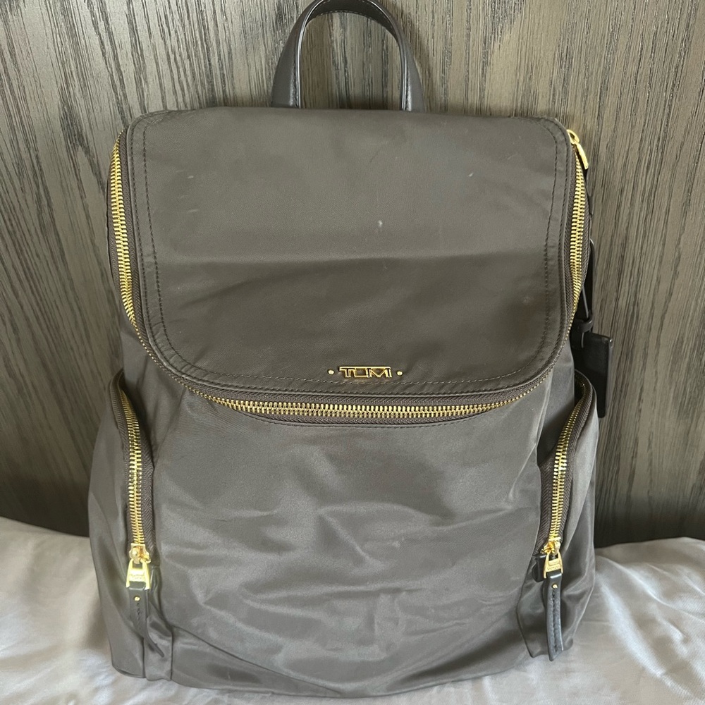 Tumi backpack in Mink.